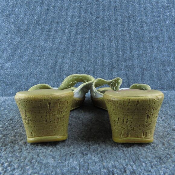 Spring Step Women Slide Sandal Shoes Size 40 Medium White Leather - Picture 5 of 9